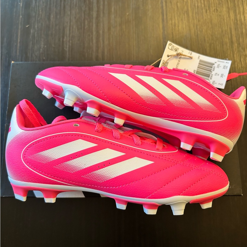 Adidas GOLETTO IX FG/ MG J Girls size 2 soccer cleats